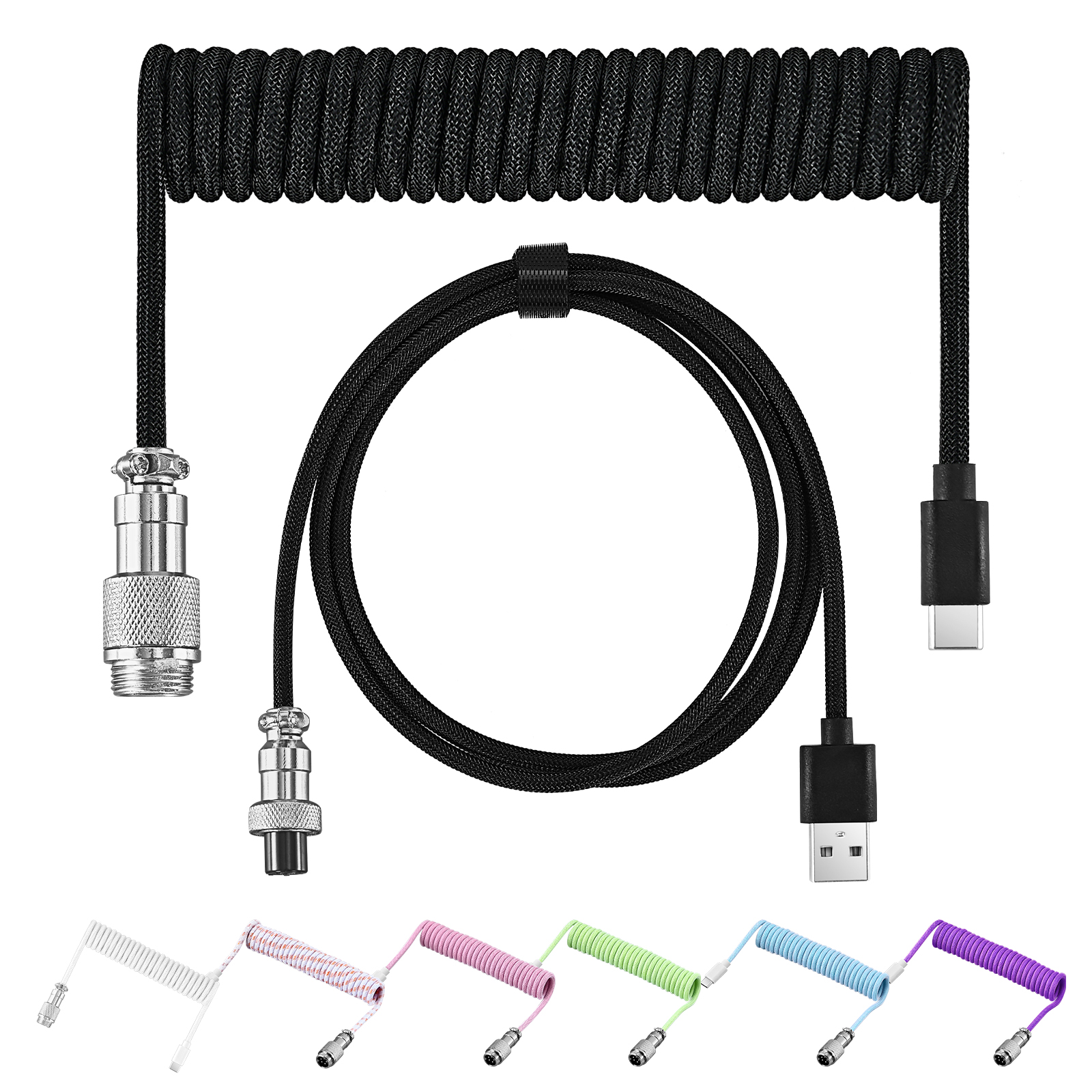 Type C Mechanical Keyboard Coi - Coiled Usb Cable 评论和价格