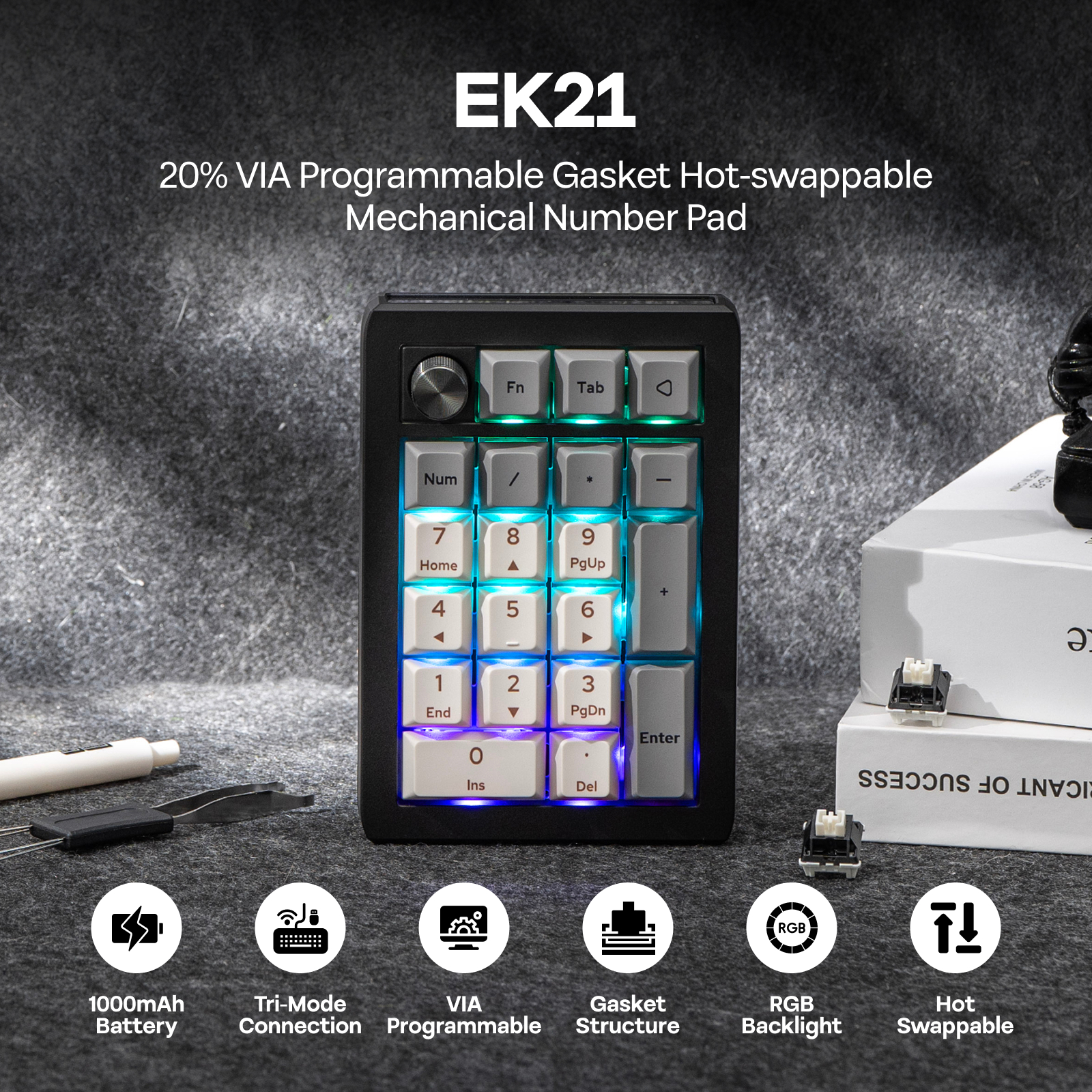 EPOMAKER EK21 VIA 20% Gasket W - Keyboard Gaming Mac 评论和价格