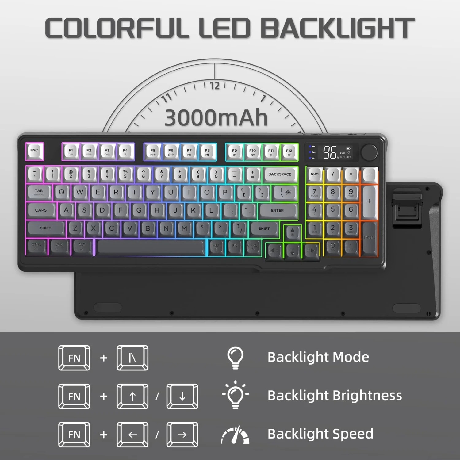 FREEWOLF M96 Wireless Keyboard - Gaming Keyboard 2026 评论和价格